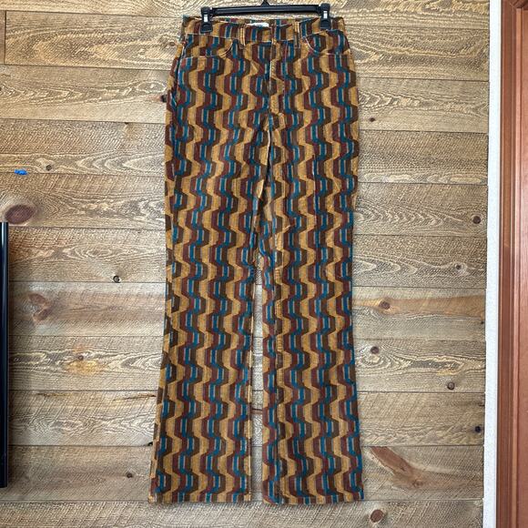 RE/DONE 70's Velvet bootcut in Retro stripe size 26 NWT Rare!